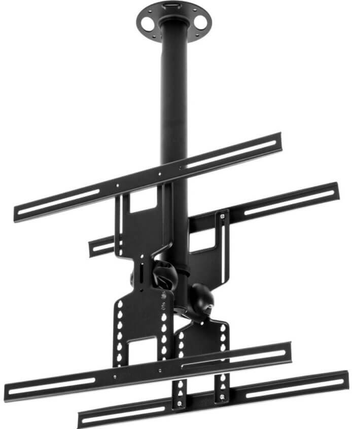 Soporte de techo para dos televisores industriales